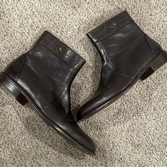 Bally Switzerland Parawet Leather Boots Mens US 11.5 - Picture 9 of 9